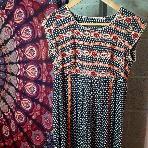 *RARE* THML Boho Embroidered Dress - S - Picture 1 of 6